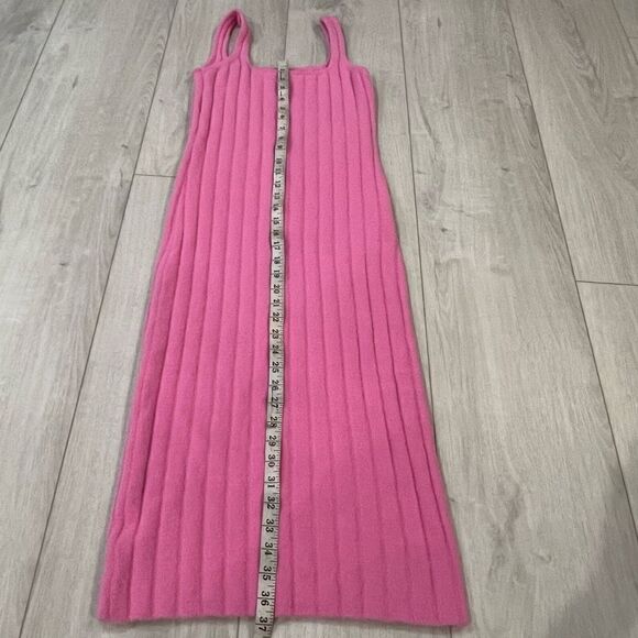 aritzia wilfred free fuzzy pink midi dress size M - Picture 3 of 7